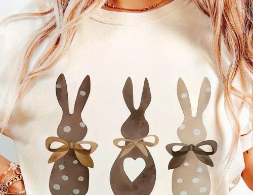 Bunny Bows Sand Short Sleeve