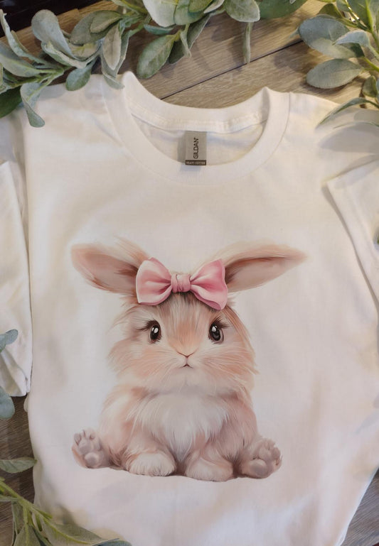 Pink bunny Short sleeve